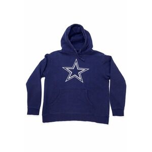 Dallas Cowboys Hoodie Men's Large NFL Pro Line Fanatics Pullover Blue Sweatshirt